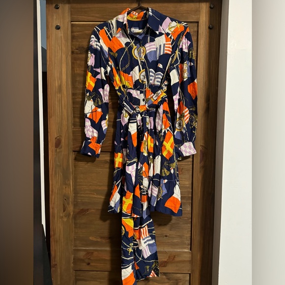 Anthropologie Maeve nautical Mini Shirtdress xsmall - Picture 6 of 14